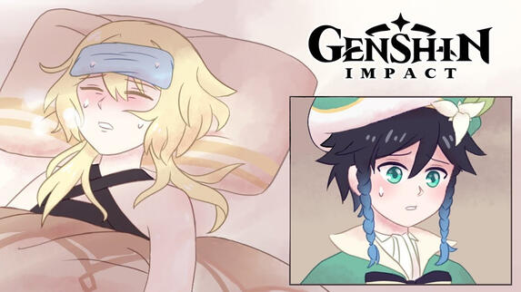 Oh no, Lumine&#39;s Sick! by RedVelvetVA