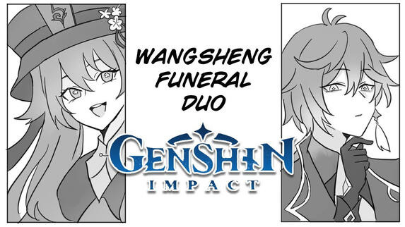 Hu Tao, Zhongli and Contracts by RedVelvetVA